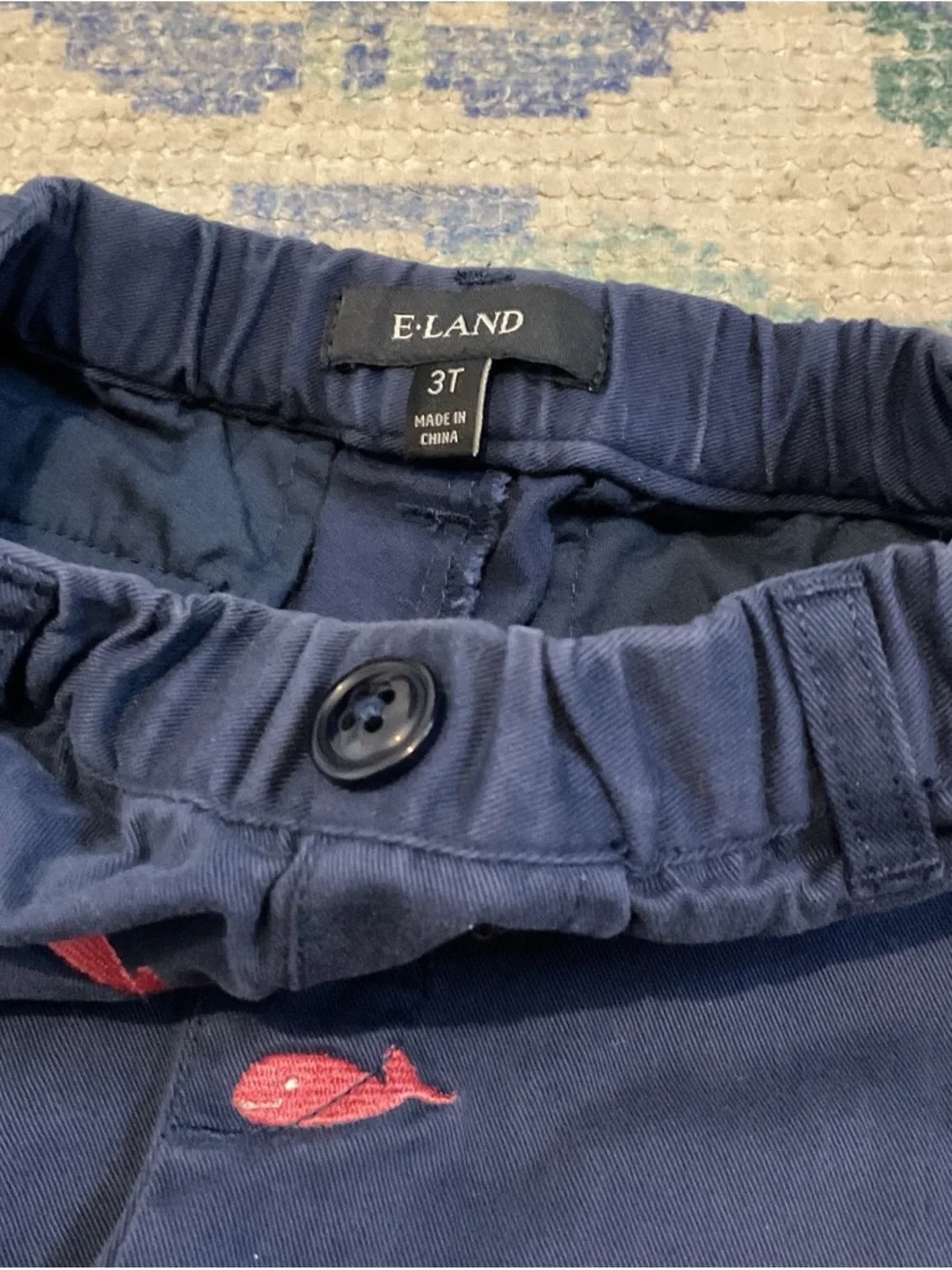 Navy Kids' Whale-Print Pull-On Shorts